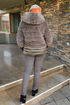 Geaca Ilaria kaki Virginia Blu [4]