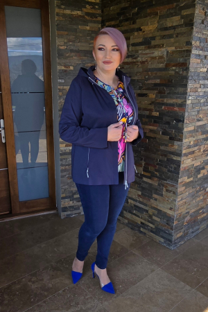 Geaca Vichy bleumarine Granchio [2]