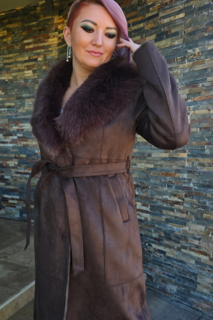 Jacheta 1071 maro blanita studio [4]