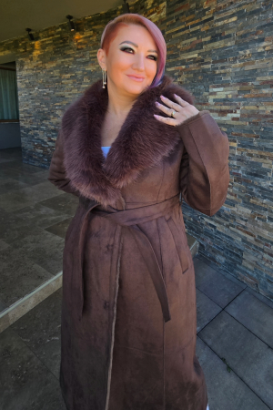 Jacheta 1071 maro blanita studio [2]