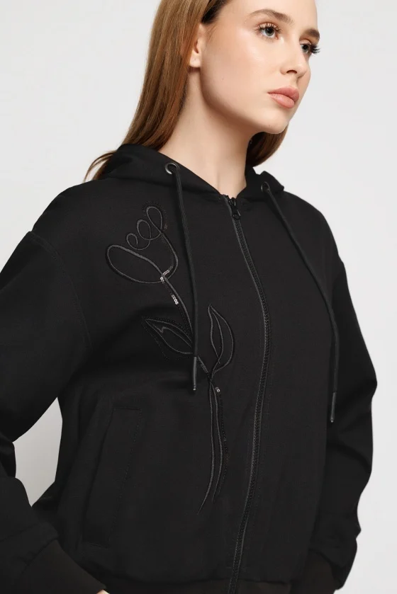 Imbracaminte sport dama - Jacheta 6007 neagra Mizar