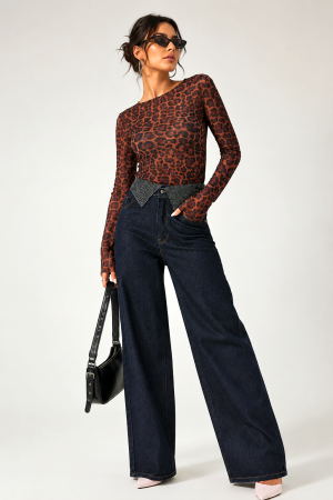 Pantaloni dama - Jeans 918 bleumarine Corade