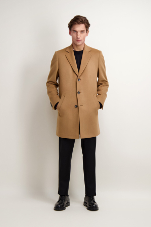 Scurte, Paltoane barbati - Palton 29949 camel Lavard