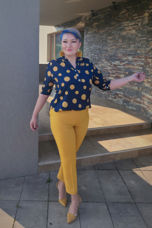 Pantalon 420 in galben Exnec [4]