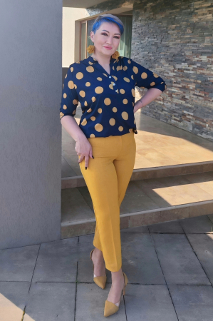 Pantalon 420 in galben Exnec [1]