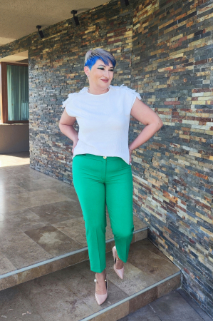 Pantalon 420 in verde Exnec [3]