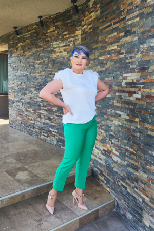 Pantalon 420 in verde Exnec [1]