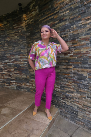Pantalon 430 in fuxia Letty [1]