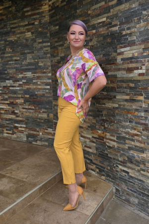 Pantalon 430 in mustar Letty [1]