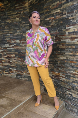 Pantalon 430 in mustar Letty [2]