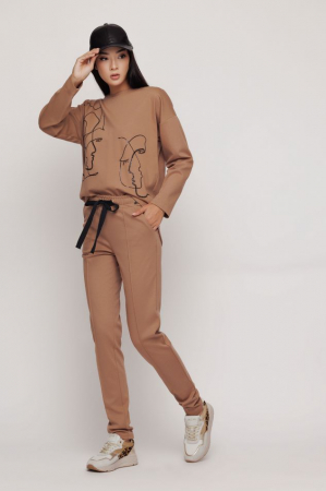 Pantaloni dama - Pantalon 4302 bej Mizar