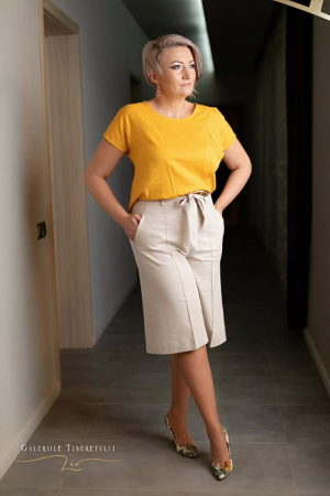 Pantalon 442 in bej scurt GART [2]