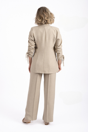 Pantalon 4739 bej larg La Donna [3]