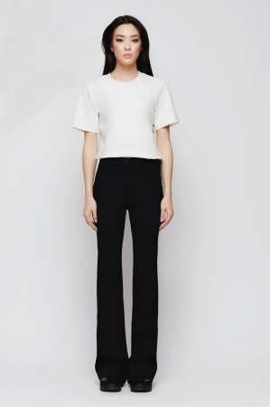 Pantaloni dama - Pantalon 5013 negru evazat Mizar 40
