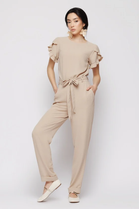 Pantaloni dama - Pantalon 5180 bej Mizar