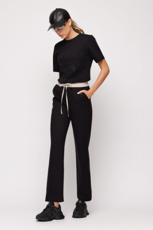 Pantaloni dama - Pantalon 5359 negru drept Mizar
