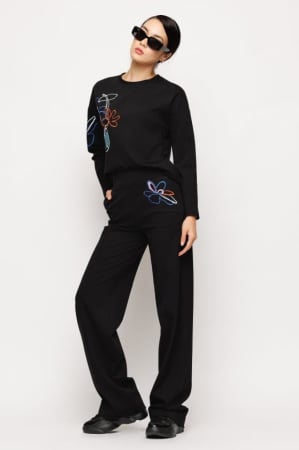 Pantaloni dama - Pantalon 5530 negru Mizar