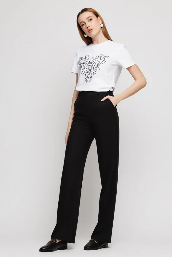 Pantaloni dama - Pantalon 6025 negru Mizar