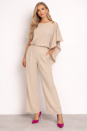 Pantaloni dama - Pantalon 6176 bej Mizar