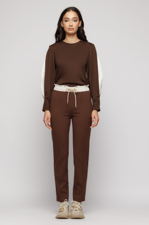 Pantalon 6308 maro Mizar