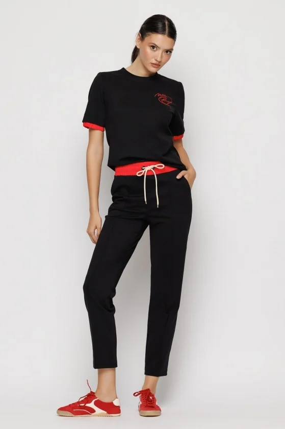 Pantaloni dama - Pantalon 6308 negru Mizar