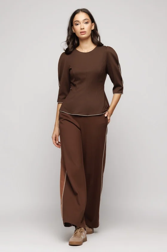 Imbracaminte Femei - Pantalon 6393 maro Mizar