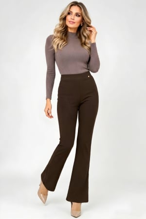 Pantaloni dama - Pantalon 6447 maro Mizar