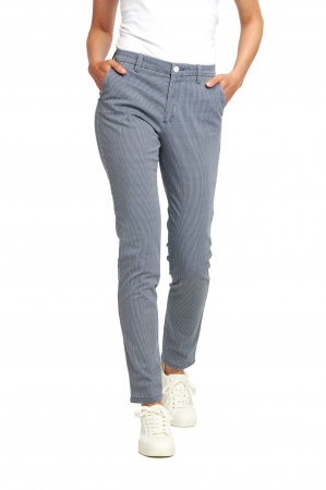 Pantaloni dama - Pantalon 7512 Chiva bumbac imprimat Wegener