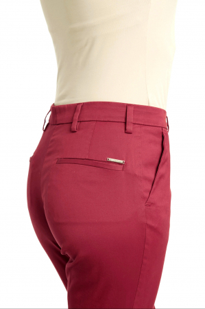Pantalon 7604 Elena bumbac bordo Wegener [2]