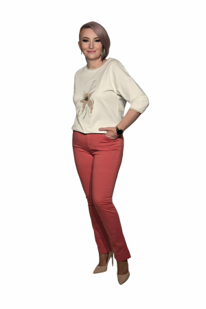 Pantaloni dama - Pantalon 8101 corai Smart