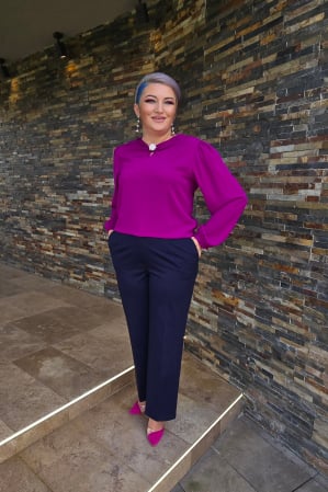 Pantalon 953 larg bleumarine Cosmo [1]