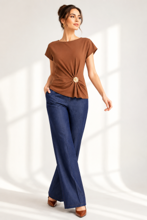 Pantaloni dama - Pantalon C2607 jeans Caramel