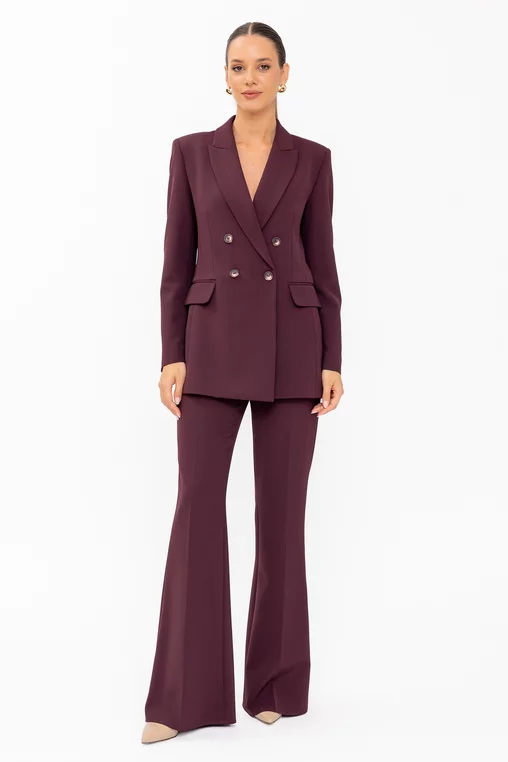 Imbracaminte Femei - Pantalon C2618 burgundy Caramel