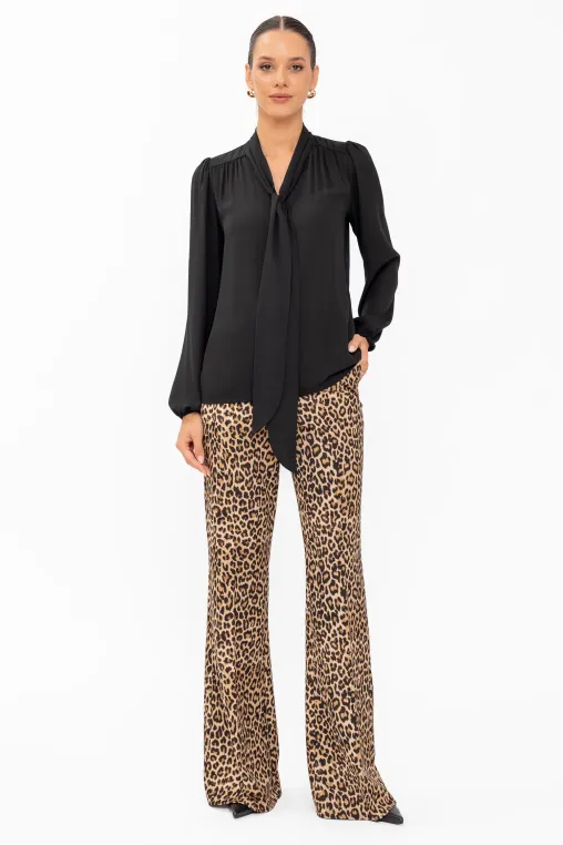 Imbracaminte Femei - Pantalon C2623 leopard Caramel