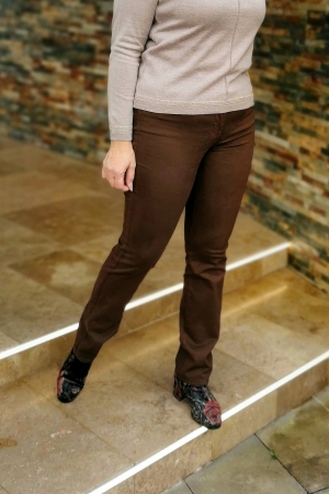 Pantaloni dama - Pantalon Demetra maro Iber