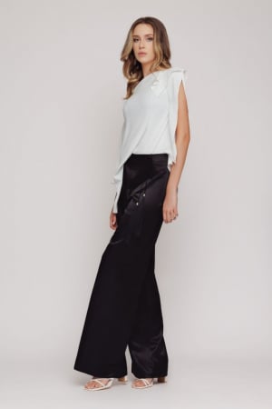 Pantaloni dama - Pantalon EV1MZ4195 negru Mizar