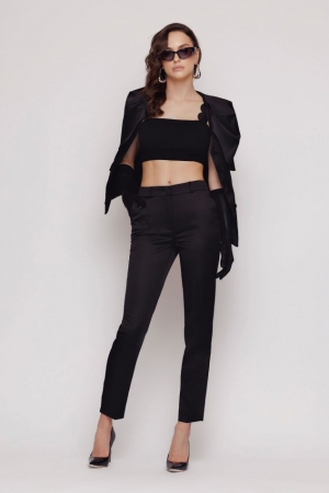 Pantaloni dama - Pantalon EV1MZ4217 negru Mizar