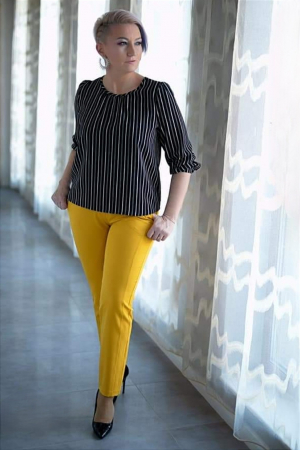 Pantalon galben Gart [0]