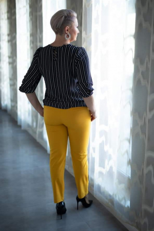 Pantalon galben Gart [2]