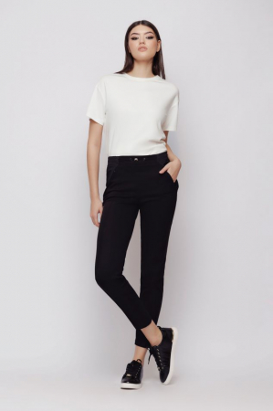 Pantaloni dama - Pantalon US2MZ4038 negru Mizar