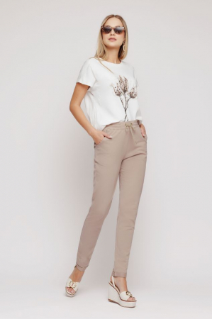 Pantaloni dama - Pantalon US4GUF89 bej Mizar