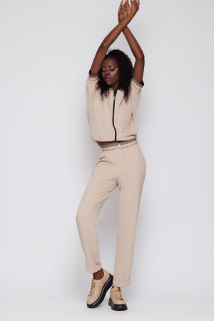 Pantaloni dama - Pantalon US4MZ4129 bej Mizar