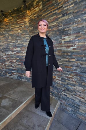 Tricotaje dama - Pardesiu P4 negru Magnetic