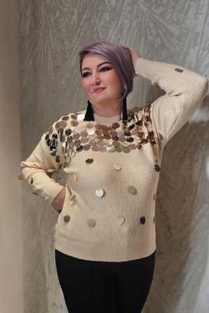 Imbracaminte Femei - Pulover 85163 bej Corade
