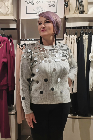 Imbracaminte Femei - Pulover 85163 gri Corade