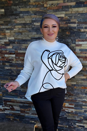 Tricotaje dama - Pulover 85505 ivoar Corade