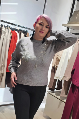Imbracaminte Femei - Pulover 85514 gri Corade