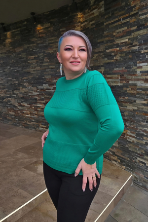 Imbracaminte Femei - Pulover D225 verde Magnetic