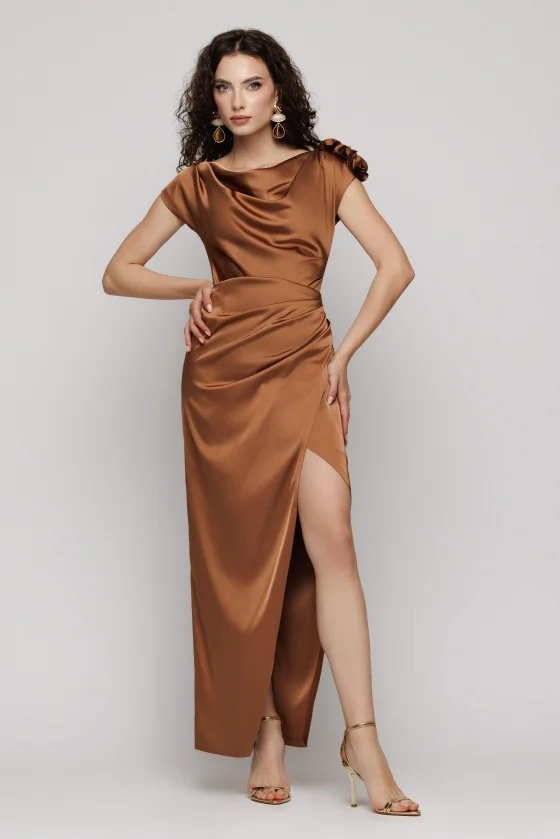 Imbracaminte Femei - Rochie 6245 maro Mizar