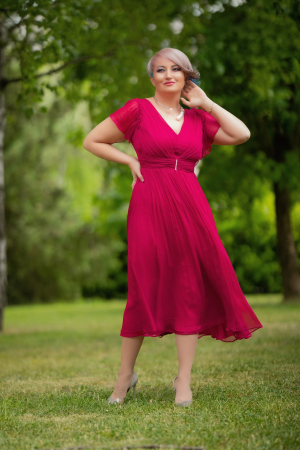 Rochie 1557 bordo Leonard 46 [1]